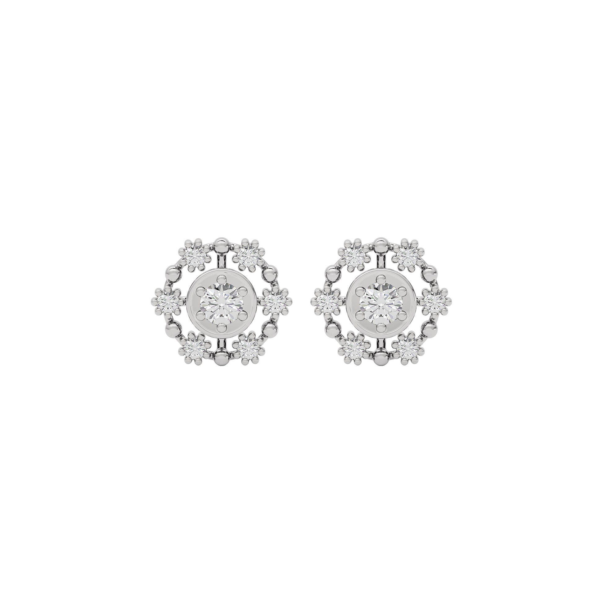 Enchanted Glow Diamond Earrings 18 KT / White Gold