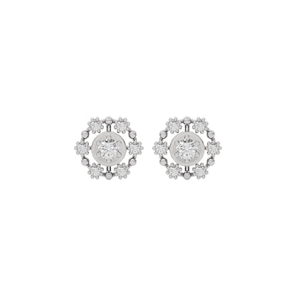 Enchanted Glow Diamond Earrings 18 KT / White Gold