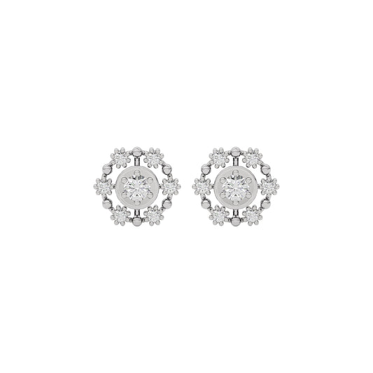 Enchanted Glow Diamond Earrings 18 KT / White Gold