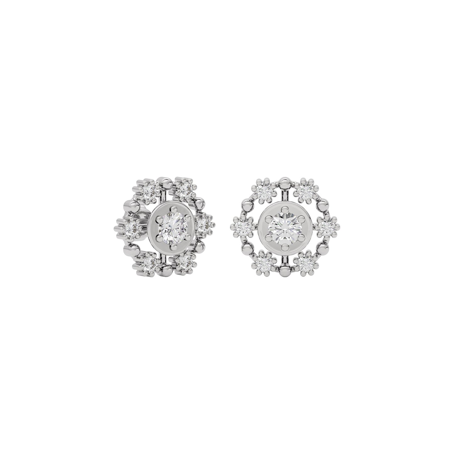 Enchanted Glow Diamond Earrings 18 KT / White Gold