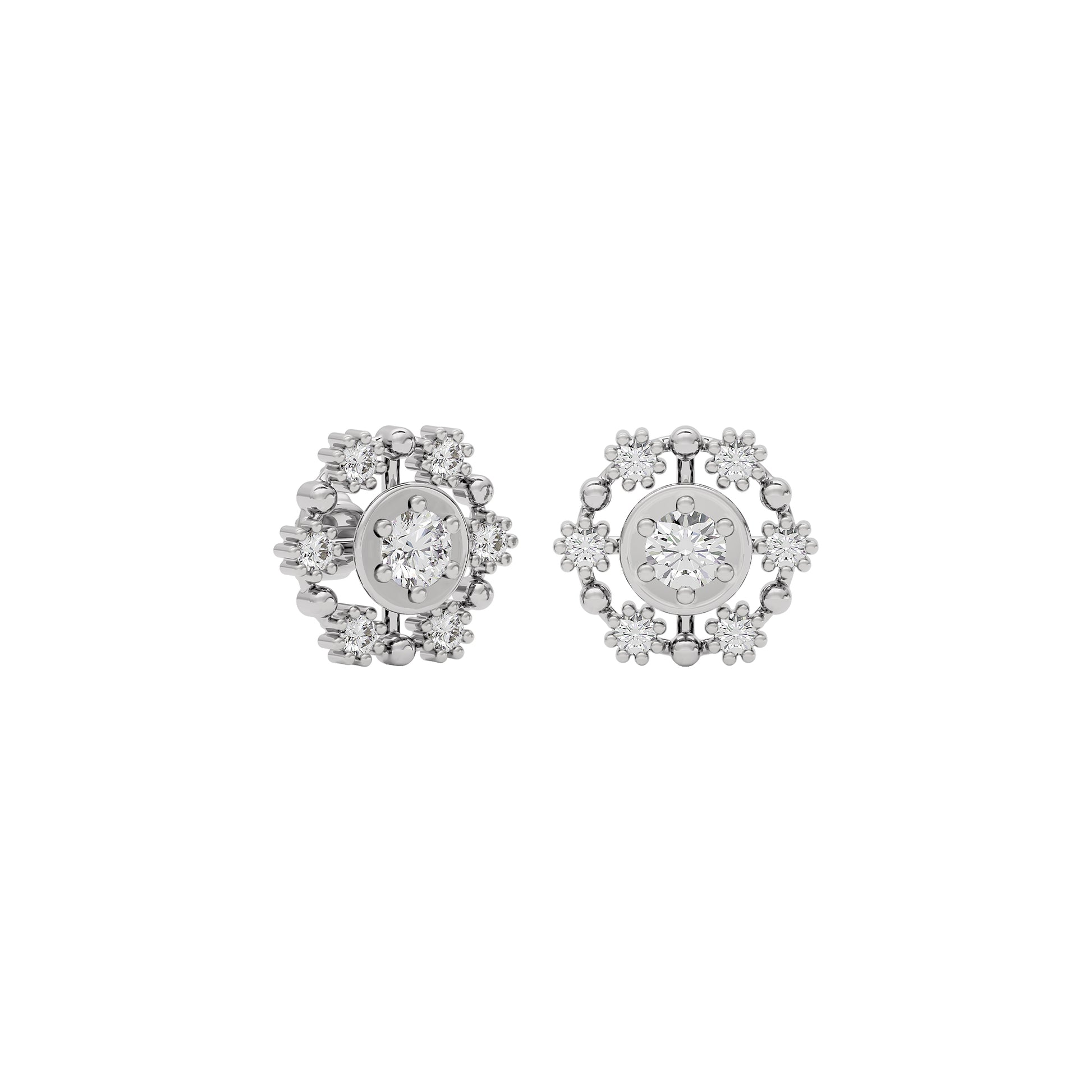 Enchanted Glow Diamond Earrings 18 KT / White Gold