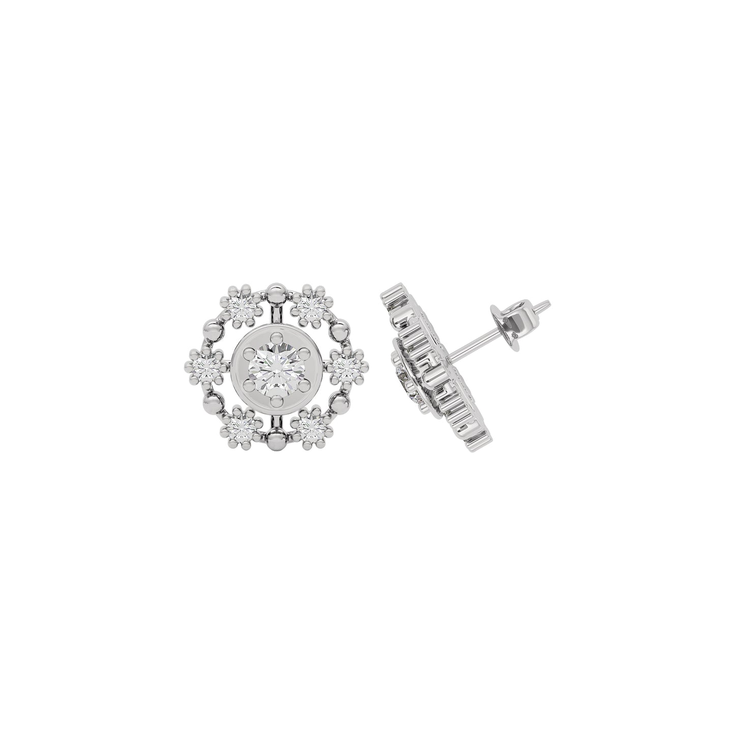 Enchanted Glow Diamond Earrings 18 KT / White Gold