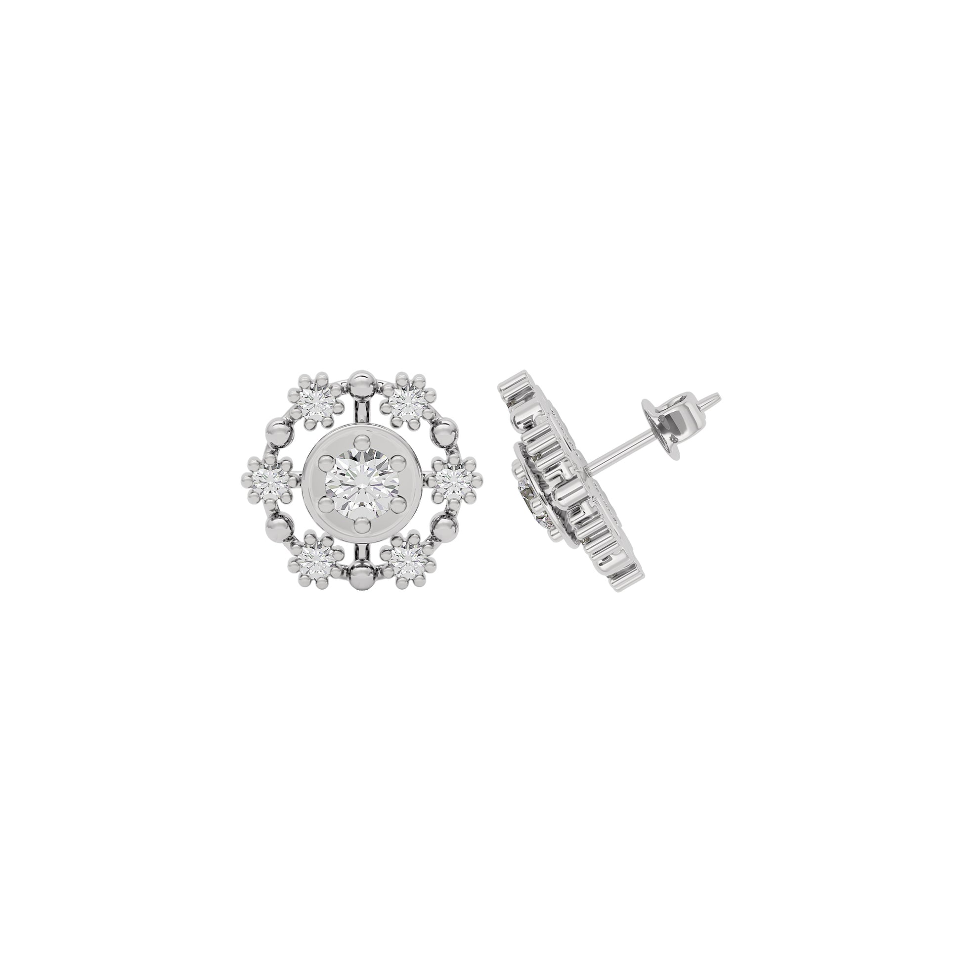 Enchanted Glow Diamond Earrings 18 KT / White Gold