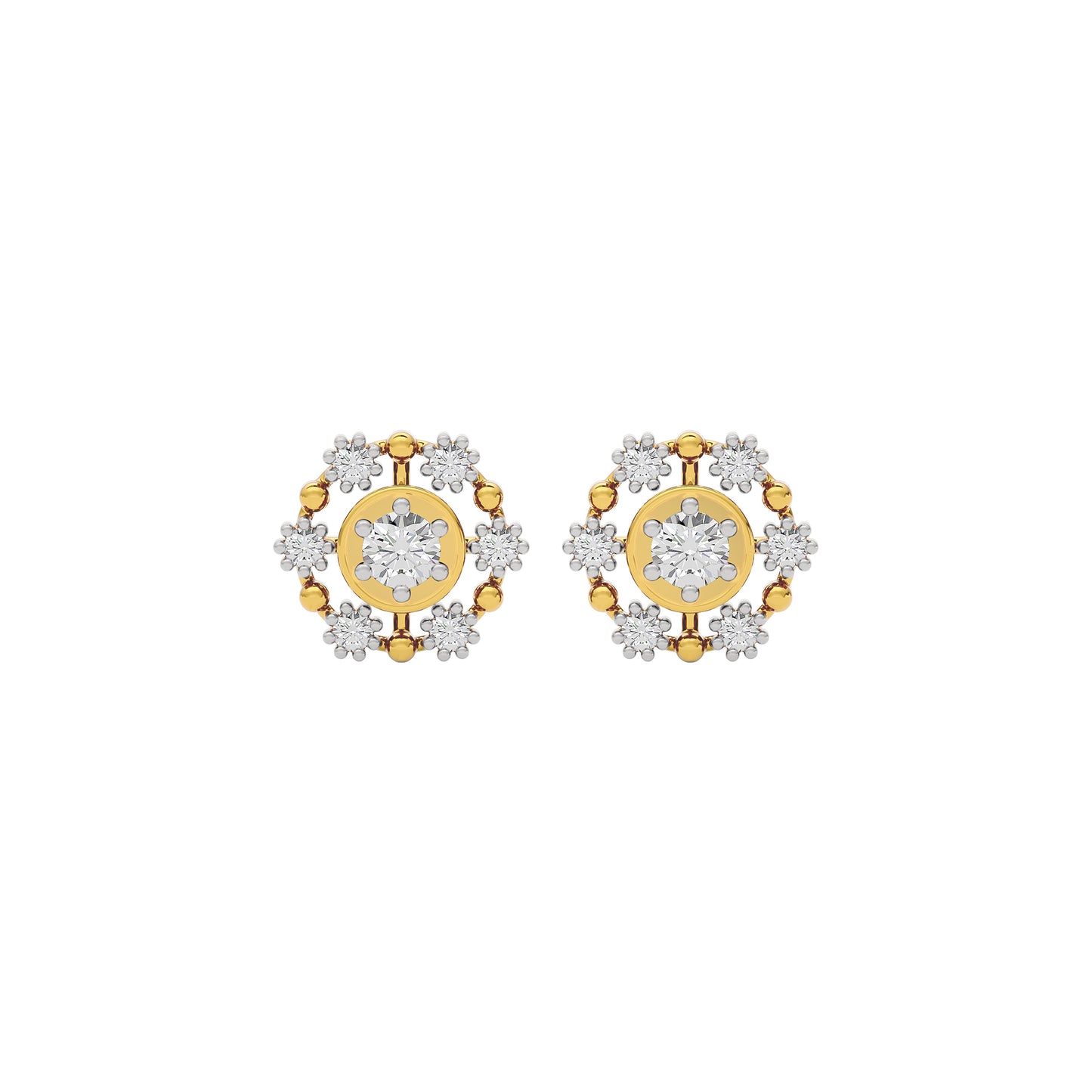 Enchanted Glow Diamond Earrings 18 KT / Yellow Gold