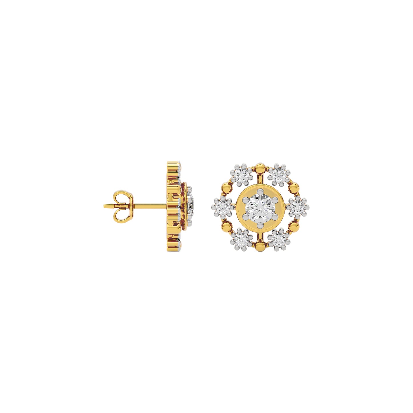 Enchanted Glow Diamond Earrings 18 KT / Yellow Gold