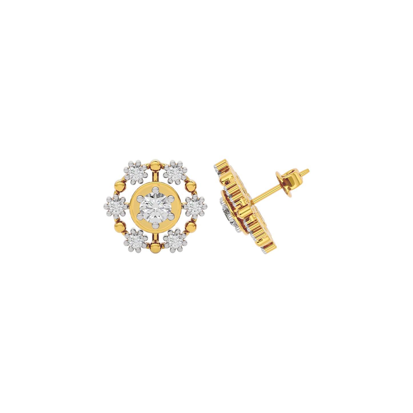Enchanted Glow Diamond Earrings 18 KT / Yellow Gold