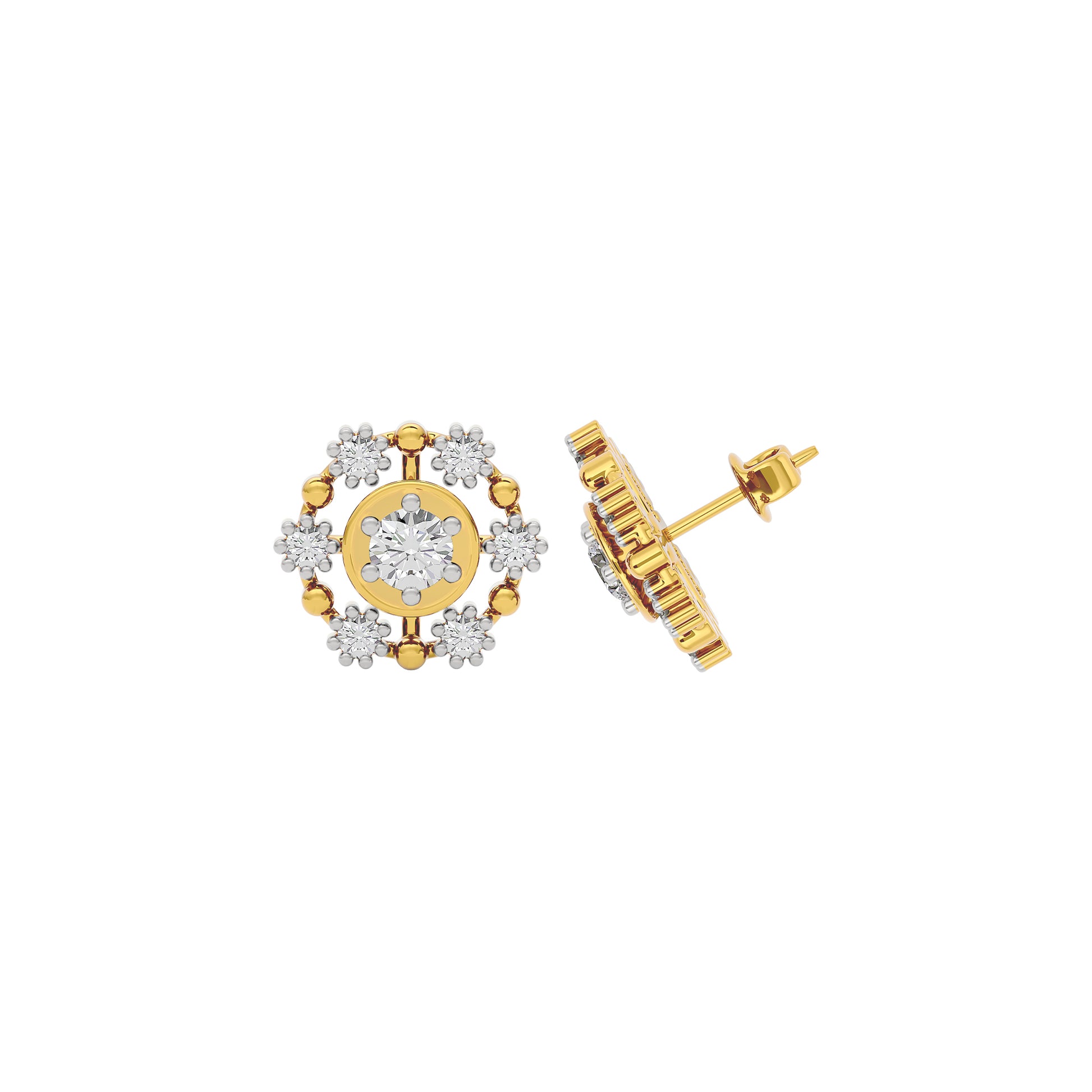 Enchanted Glow Diamond Earrings 18 KT / Yellow Gold