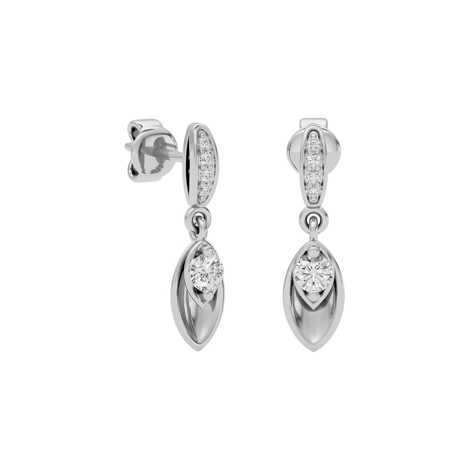 Timeless Opulent Diamond Earrings 18 KT / White Gold