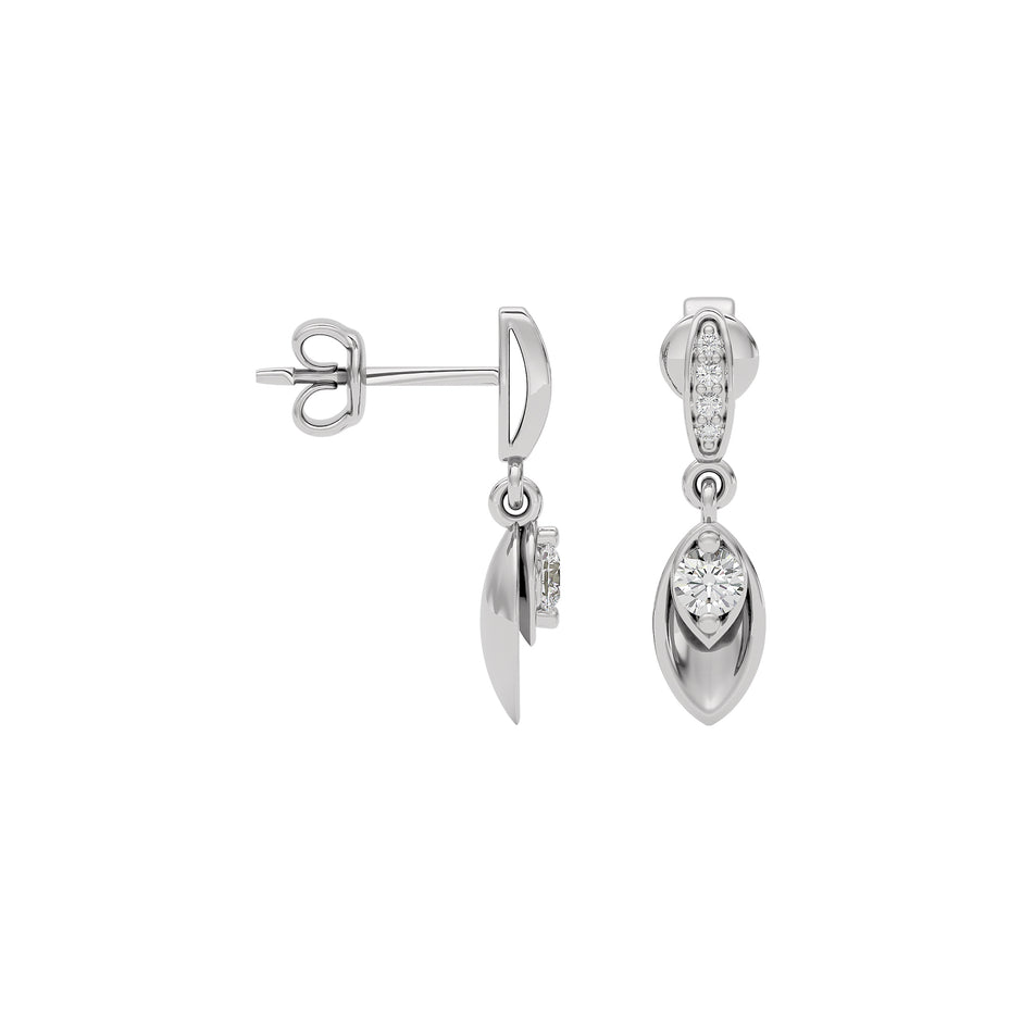 Timeless Opulent Diamond Earrings 18 KT / White Gold