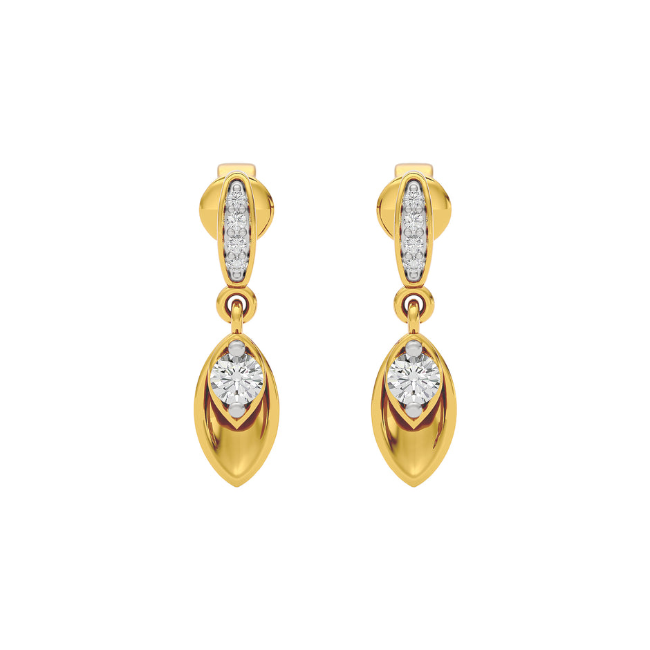 Timeless Opulent Diamond Earrings 18 KT / Yellow Gold