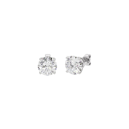 Enchant Elegance Dazzle Earrings 18 KT / White Gold