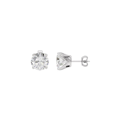 Enchant Elegance Dazzle Earrings 18 KT / White Gold