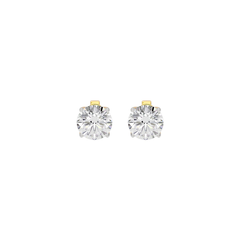 Enchant Elegance Dazzle Earrings 18 KT / Yellow Gold