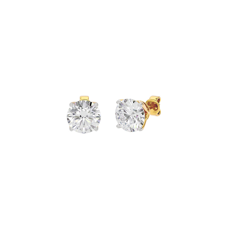 Enchant Elegance Dazzle Earrings 18 KT / Yellow Gold