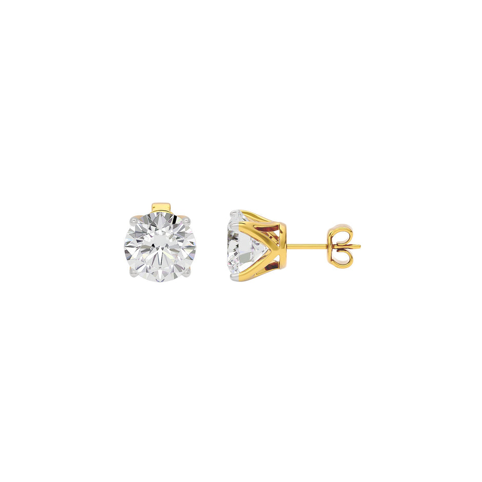 Enchant Elegance Dazzle Earrings 18 KT / Yellow Gold