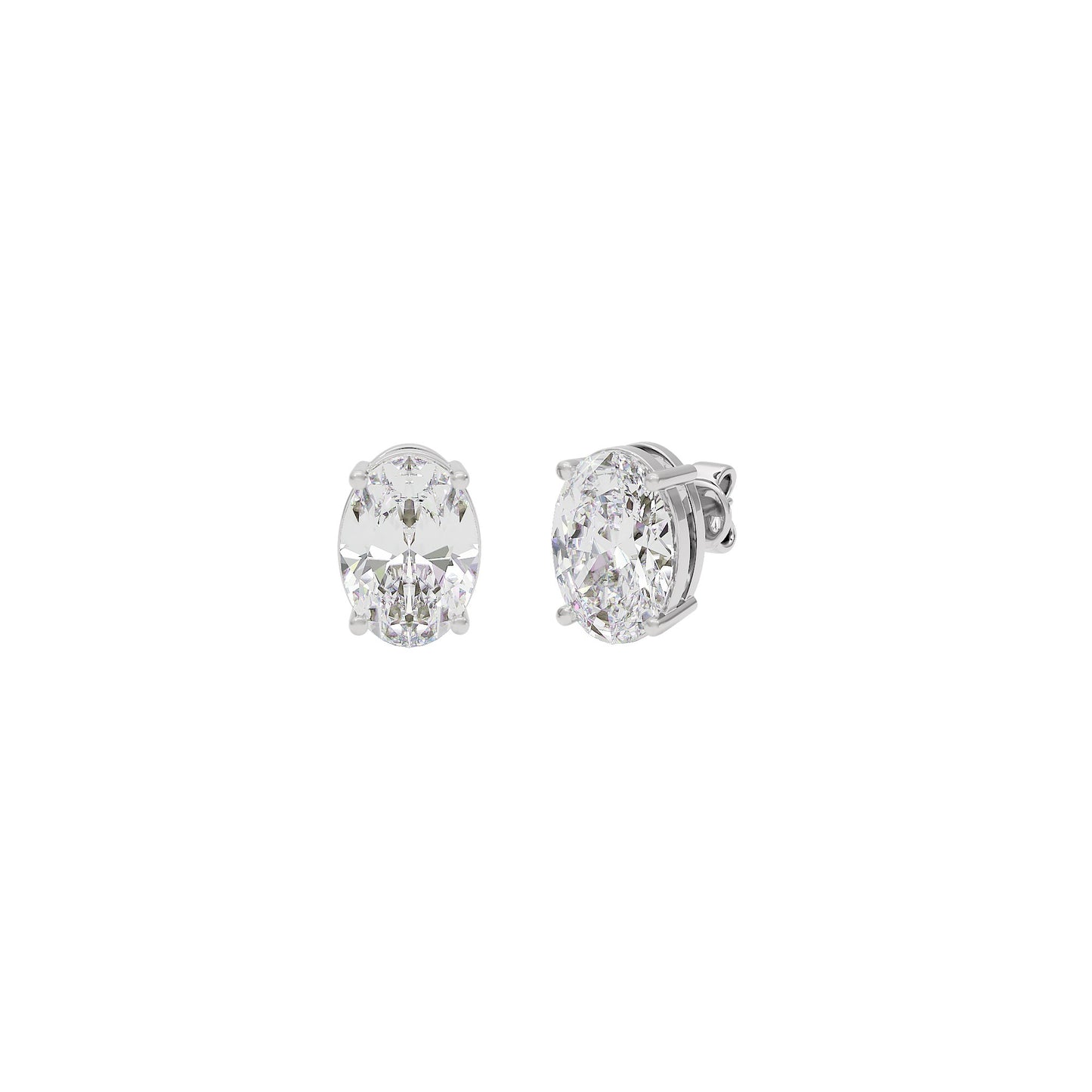 Sparkling Serendipity Diamond Bloom Earrings 18 KT / White Gold