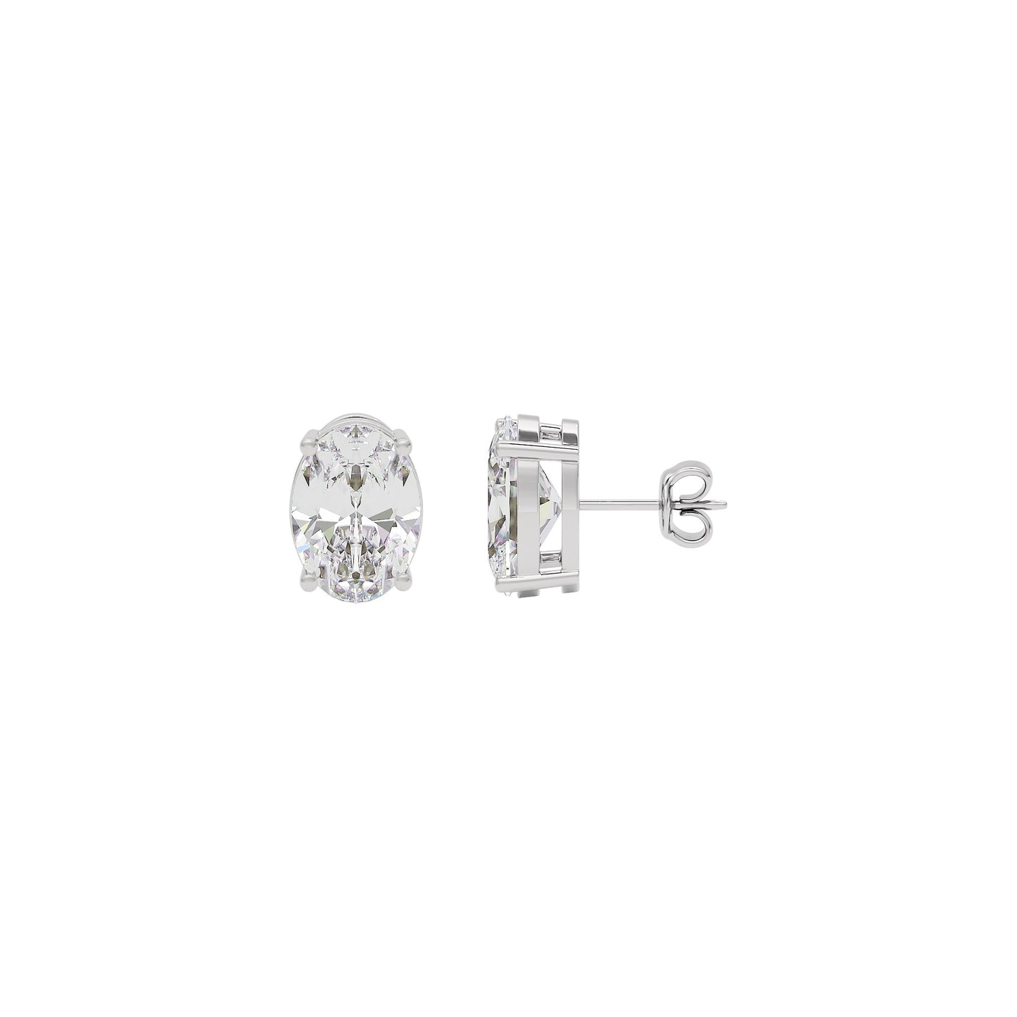 Sparkling Serendipity Diamond Bloom Earrings 18 KT / White Gold