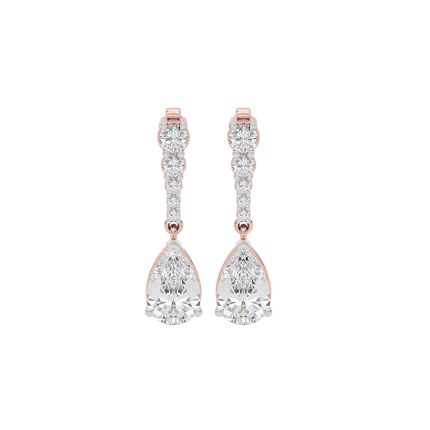 Eternal Radiance Diamond Earrings 18 KT / Rose Gold