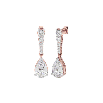 Eternal Radiance Diamond Earrings 18 KT / Rose Gold