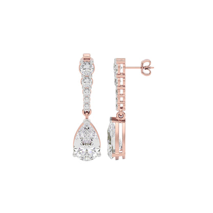 Eternal Radiance Diamond Earrings 18 KT / Rose Gold