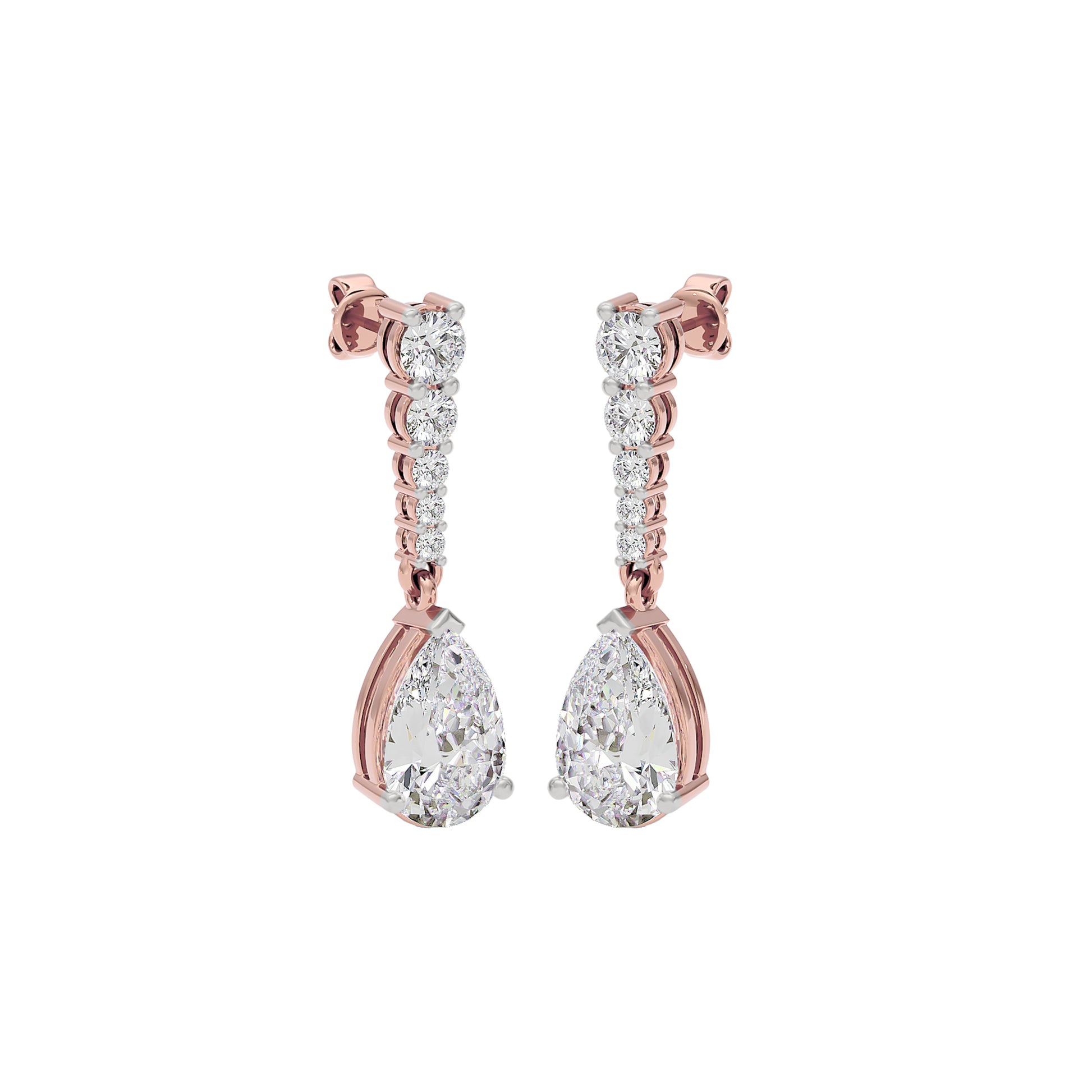 Eternal Radiance Diamond Earrings 18 KT / Rose Gold