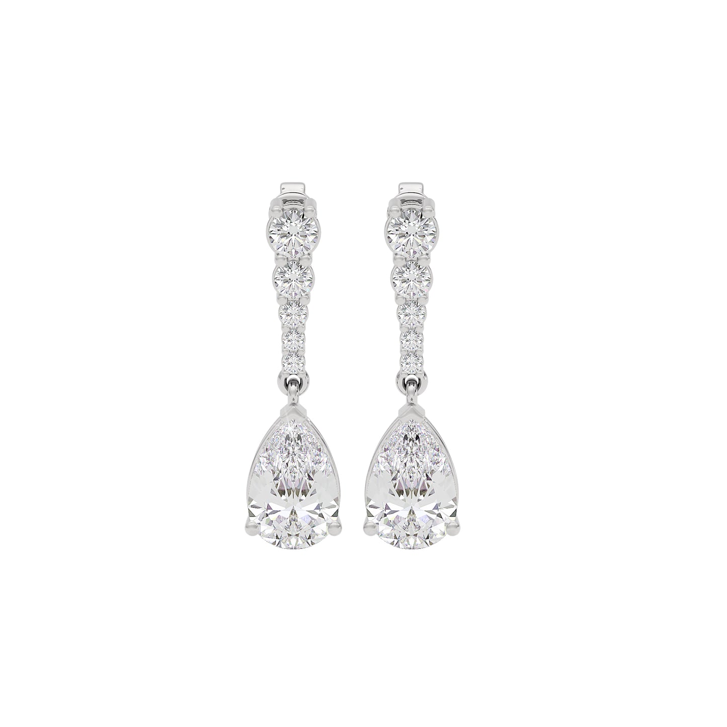 Eternal Radiance Diamond Earrings 18 KT / White Gold