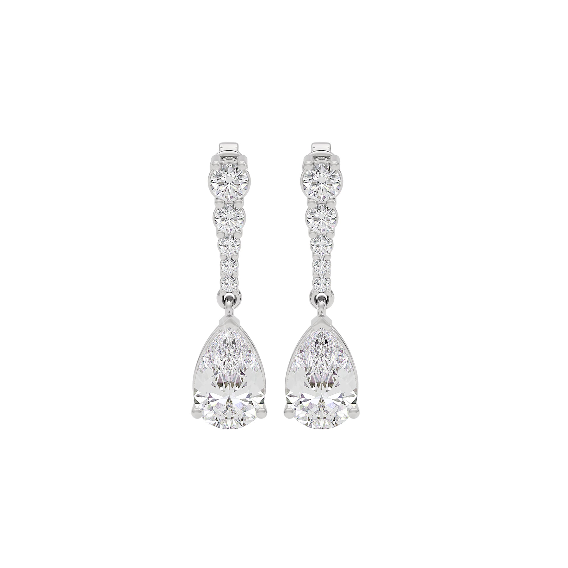 Eternal Radiance Diamond Earrings 18 KT / White Gold