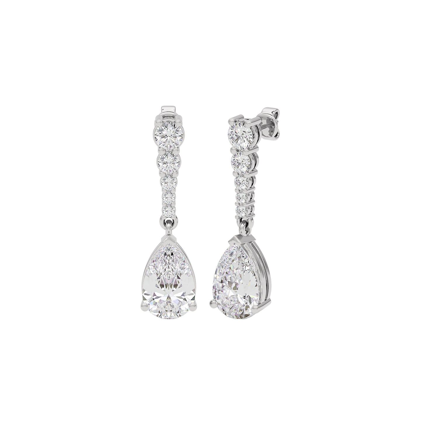 Eternal Radiance Diamond Earrings 18 KT / White Gold
