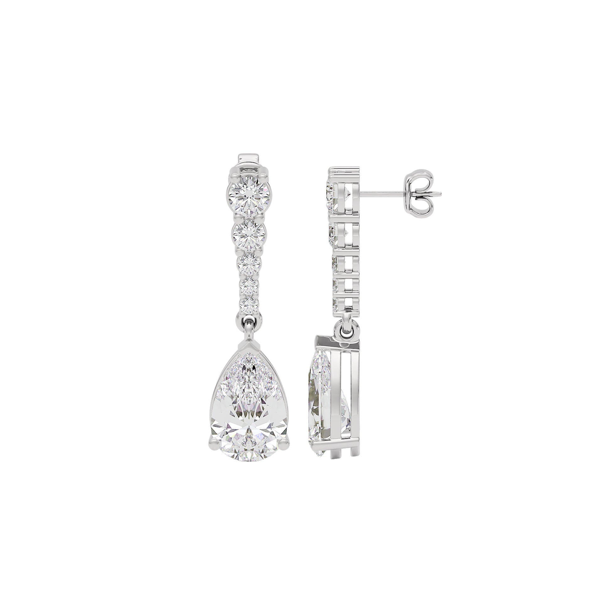 Eternal Radiance Diamond Earrings 18 KT / White Gold