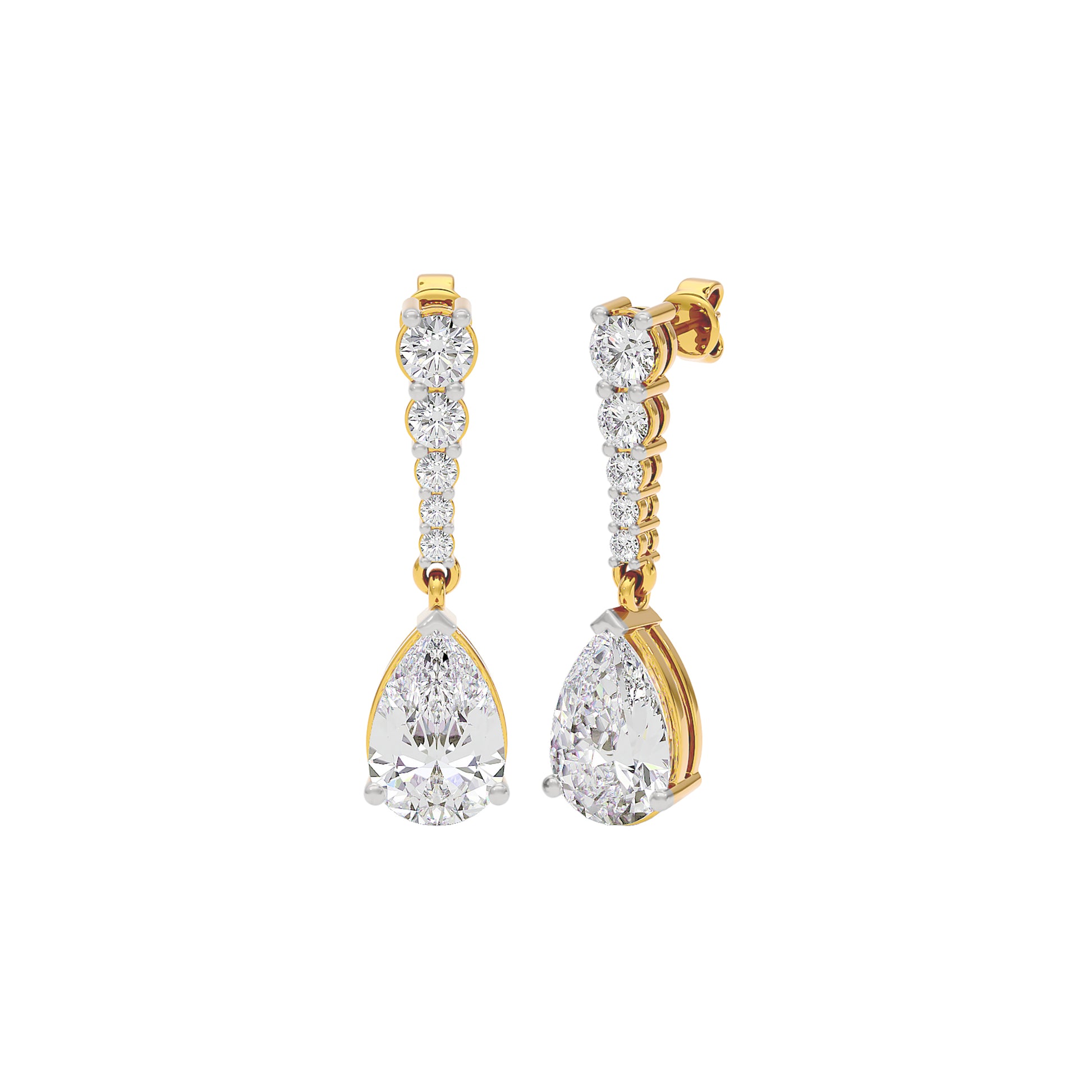 Eternal Radiance Diamond Earrings 18 KT / Yellow Gold