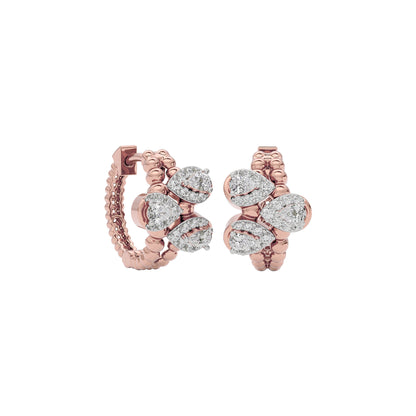 Midnight Glow Diamond Earring 18 KT / Rose Gold