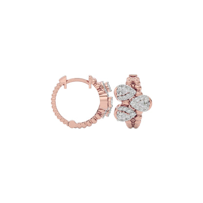 Midnight Glow Diamond Earring 18 KT / Rose Gold