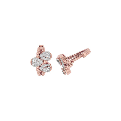 Midnight Glow Diamond Earring 18 KT / Rose Gold
