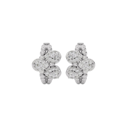Midnight Glow Diamond Earring 18 KT / White Gold