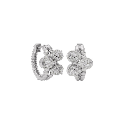Midnight Glow Diamond Earring 18 KT / White Gold