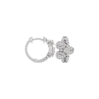Midnight Glow Diamond Earring 18 KT / White Gold