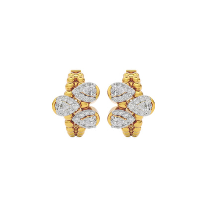 Midnight Glow Diamond Earring 18 KT / Yellow Gold