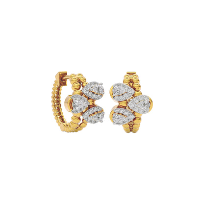 Midnight Glow Diamond Earring 18 KT / Yellow Gold