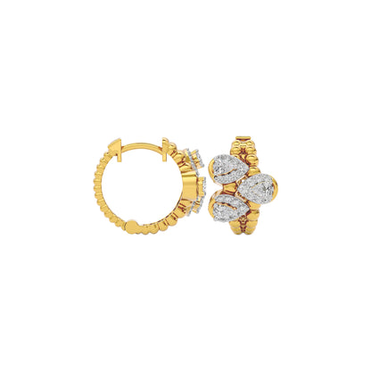 Midnight Glow Diamond Earring 18 KT / Yellow Gold