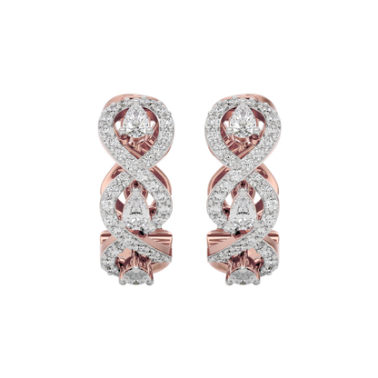 Golden Spark Diamond Earring