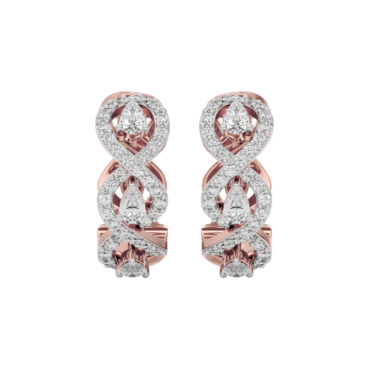 Golden Spark Diamond Earring