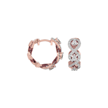 Golden Spark Diamond Earring 18 KT / Rose Gold