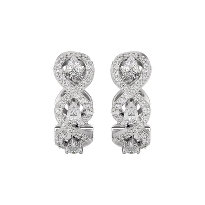 Golden Spark Diamond Earring 18 KT / White Gold