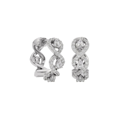 Golden Spark Diamond Earring 18 KT / White Gold