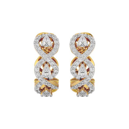Golden Spark Diamond Earring 18 KT / Yellow Gold