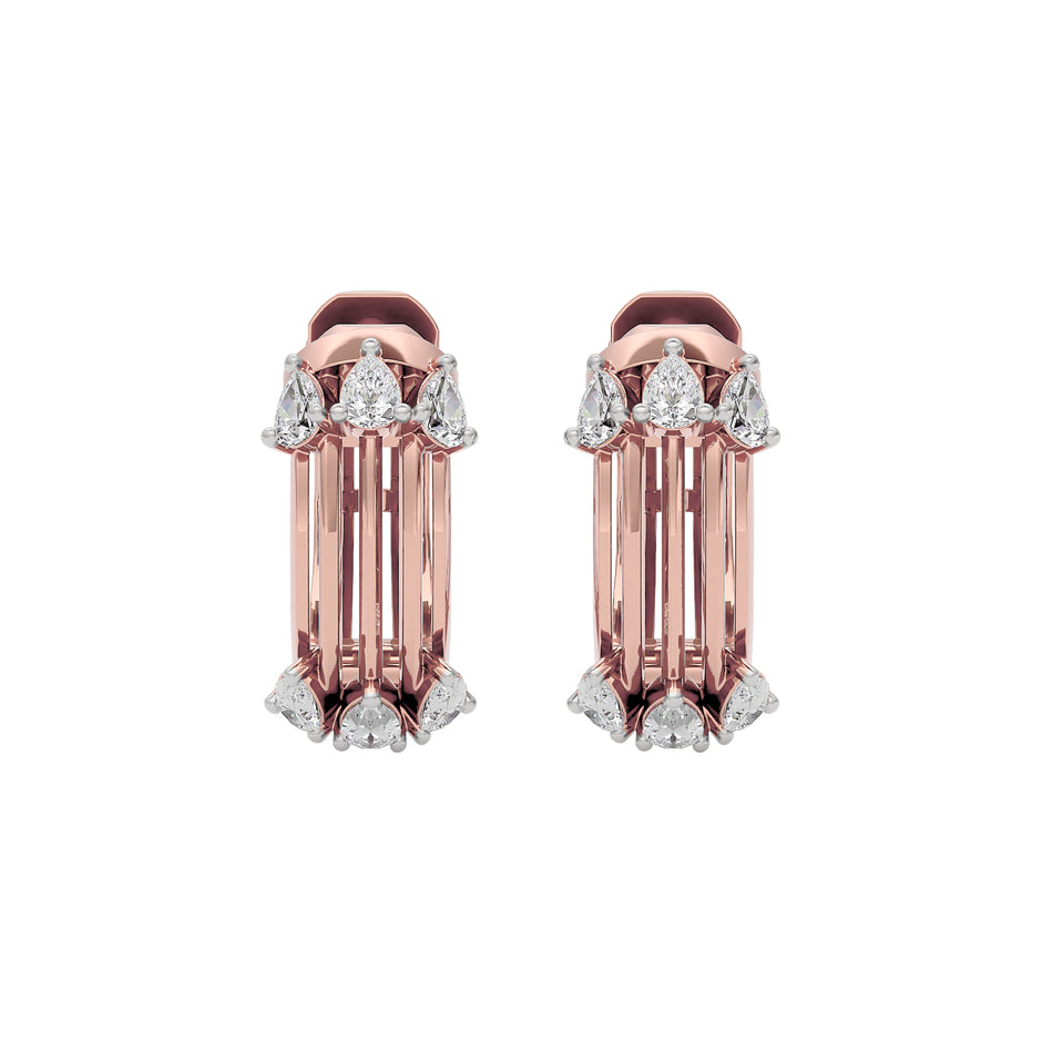 Crystal Radiance Diamond Earring 18 KT / Rose Gold