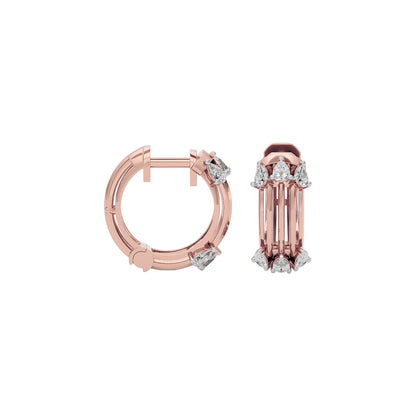 Crystal Radiance Diamond Earring 18 KT / Rose Gold