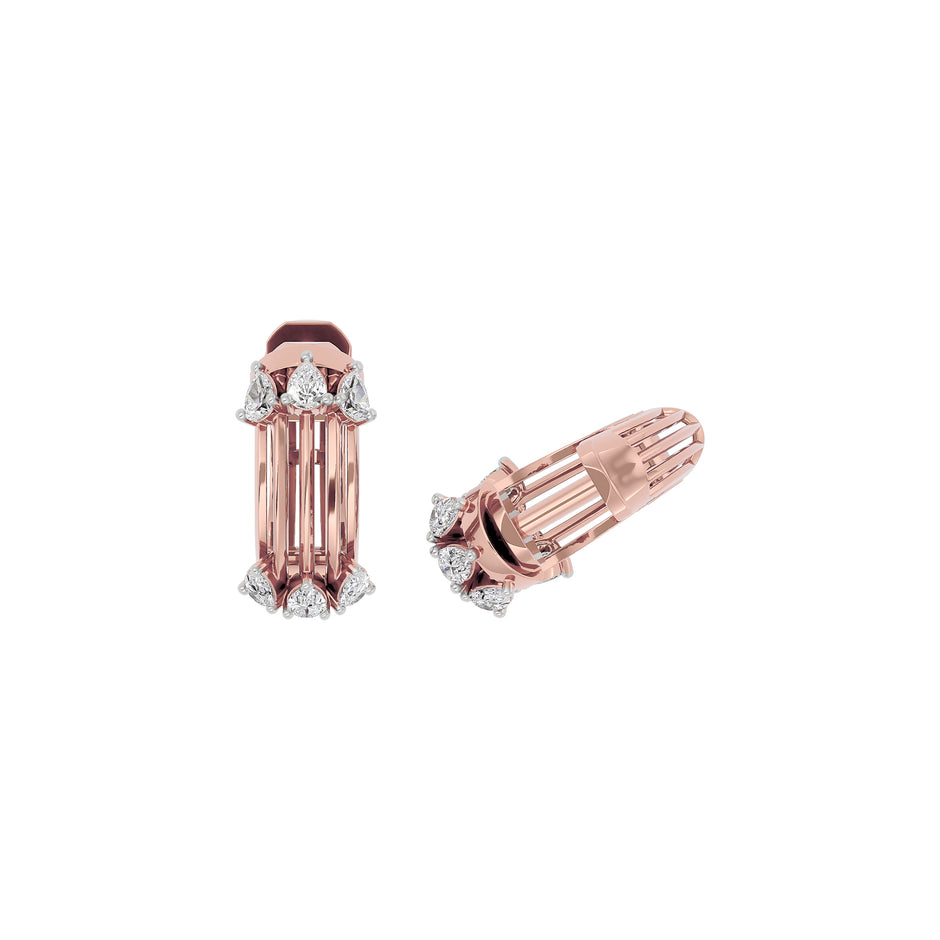 Crystal Radiance Diamond Earring 18 KT / Rose Gold