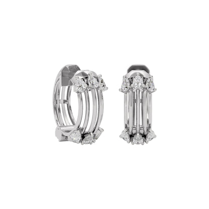 Crystal Radiance Diamond Earring 18 KT / White Gold