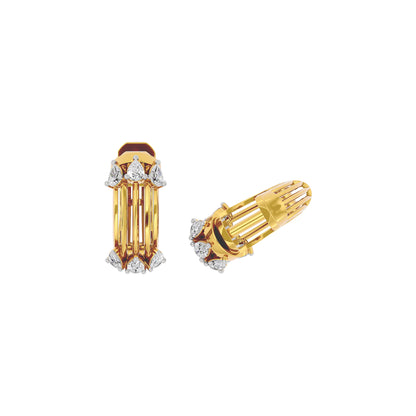 Crystal Radiance Diamond Earring 18 KT / Yellow Gold